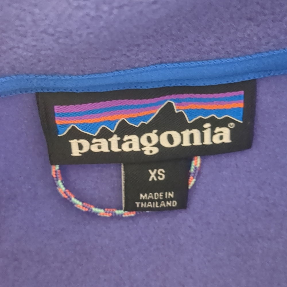 Patagonia Microdini 1/2 Zip Pullover Women's XS Colorblock Mock Neck - Picture 10 of 10